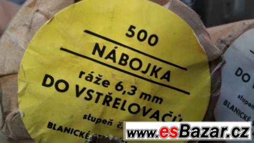 Nábojky do vstřelovače ráže 6,3mm/100kus 1 krabička – fotografie 2
