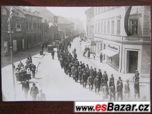 Benešov pohlednice M.Schonbaum RU památník Tyršova ulice – fotografie 4