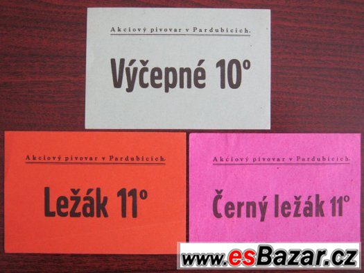 pivní etikety Pardubice 11ks – fotografie 2