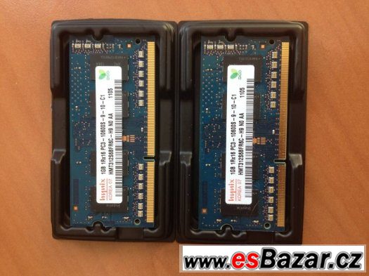 paměť 2x1GB pro notebook - SDRAM DDR3 – fotografie 2