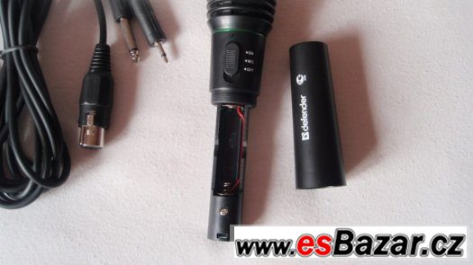 Bezdrátový karaoke mikrofon wireless 3m kabel 6,5 jack nové – fotografie 4