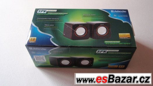 Stereo reproduktory 3,5 jack, napájení z USB, nové – fotografie 2