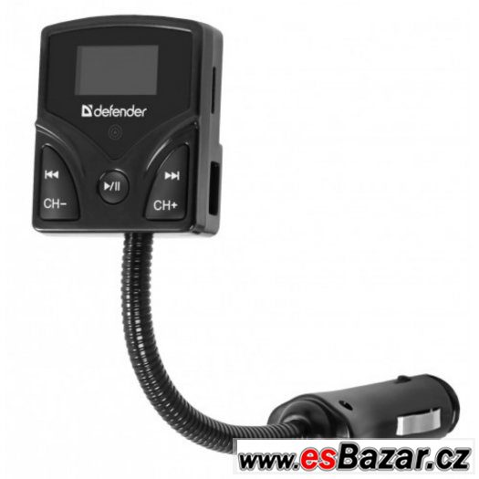 FM transmitter MP3 na USB, SD, 3,5jack, MMC do auta – fotografie 3