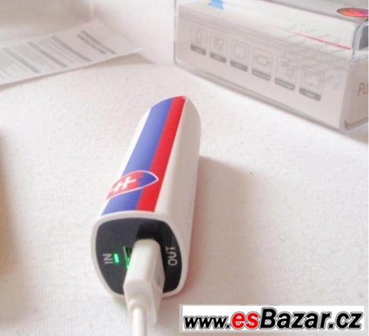 Přenosná power bank externí baterie pro mobil 2400mah cz/svk – fotografie 4