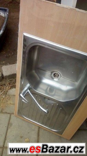 Prodám dřez a baterie 80/47,5 cm – fotografie 1