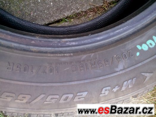 2x zimni 205/65 16C 107/10R T5,Transit,Boxer atd – fotografie 2