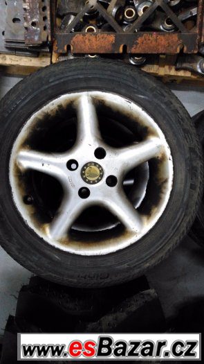 4ks ALU 15" BORBET, 4x108, střed 65mm + PNEU – fotografie 2