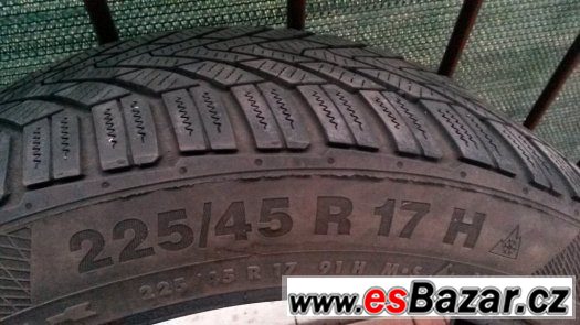 Prodám Continental ContiWinterContact TS850 225/45/R17 91H – fotografie 3
