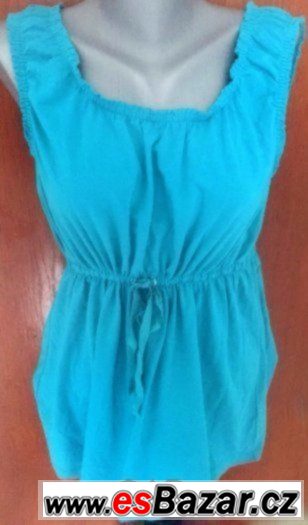 tyrkysový top nebo mini šaty zn.Liz Claiborne vel.M/L-nové – fotografie 1