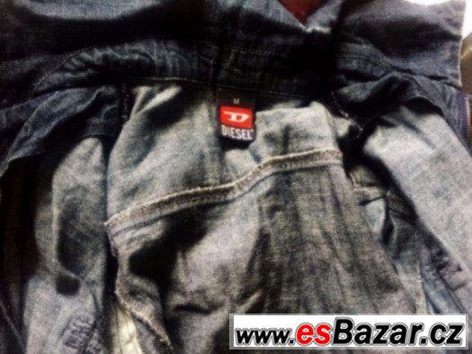 modrá džínová bunda zn.Diesel vel.S/M – fotografie 3