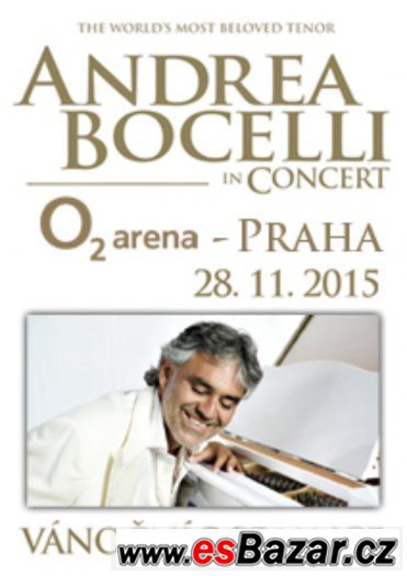 Koupím vstupenku na ANDREA  BOCELLI – fotografie 1