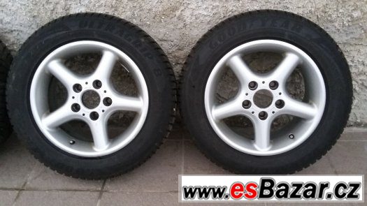 BMW orig.ALU 15" disky 5x120 + zimní pneu 205/60/15 – fotografie 2