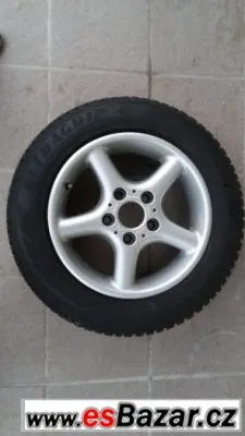 BMW orig.ALU 15" disky 5x120 + zimní pneu 205/60/15