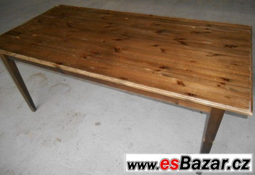 Dřevěný jídelní stůl 180 x 90 cm – fotografie 1