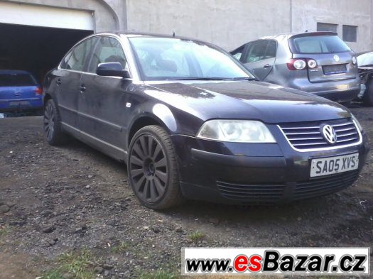 VW Passat 1.9 TDI 96 kw/130 k AWX sedan, černá met. – fotografie 1