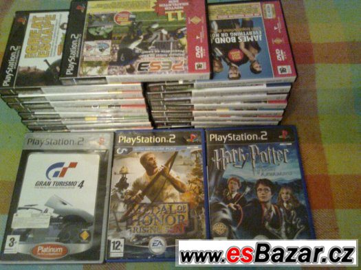 PS 2 slim+3orig.hry+17DVD her a DEMO verzí. – fotografie 3