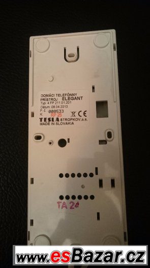 Domovní tel. s bzučákem TESLA 4FP 211 01.201 ELEGANT – fotografie 2
