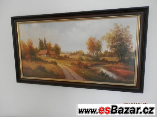 Obraz krajiny v lakovaném rámu – fotografie 1