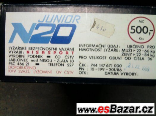 Sjezdové vázání Nisa sport – fotografie 2