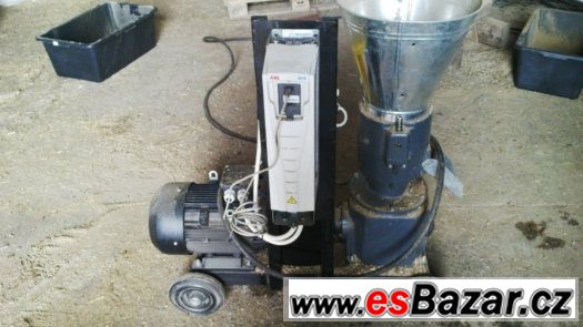 Peletovací lis JGE200 profi,7,5 kw,frekvenční měnič TOP stav – fotografie 3