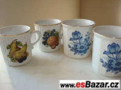 Hrnky porcelánové
