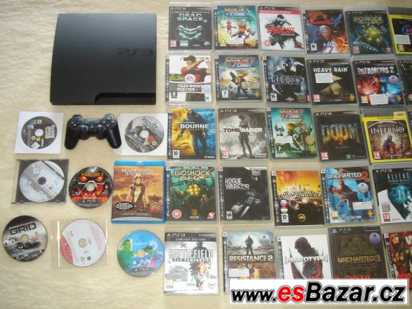 Sbírka cca  sto her na PS3 + PS – fotografie 1