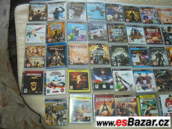 Sbírka cca  sto her na PS3 + PS – fotografie 2