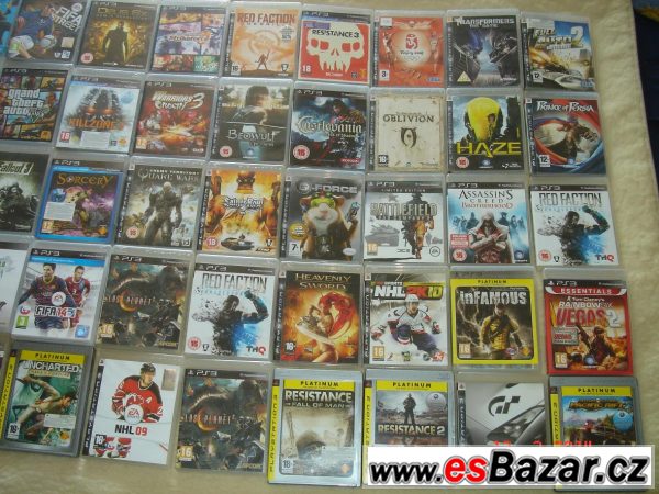 Sbírka cca  sto her na PS3 + PS – fotografie 4