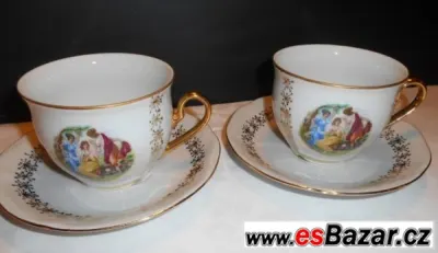 Porcelánový šálek s podšálkem 