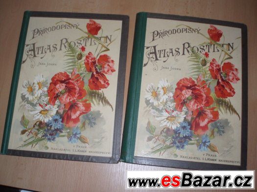 Přírodopisný atlas rostlin 2 díly, výborný stav – fotografie 1