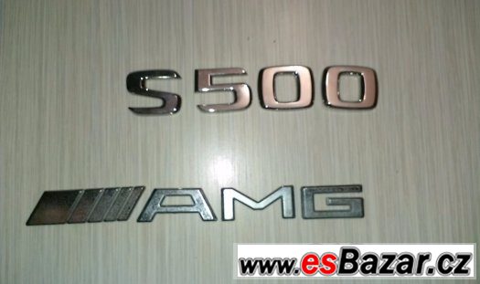 Mercedes w220 emblém na kryt originál s500 ///AMG – fotografie 2