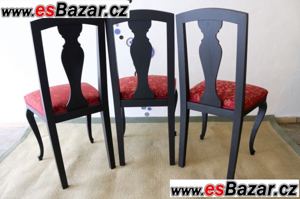 Tři starožitné židle po renovaci – fotografie 3