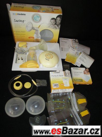 Medela Swing+sáčky+sběrače mléka+tvar.bradavek – fotografie 1
