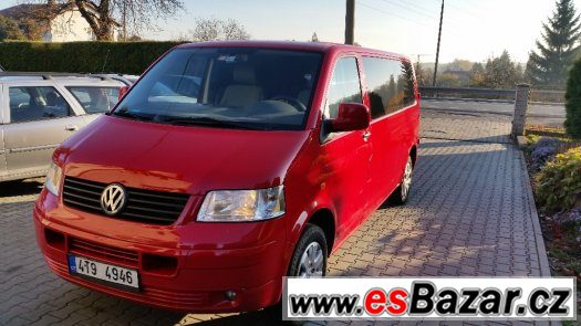 VW Transporter T5, 1,9 TDi, 7míst, Long – fotografie 1