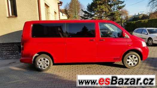 VW Transporter T5, 1,9 TDi, 7míst, Long – fotografie 3