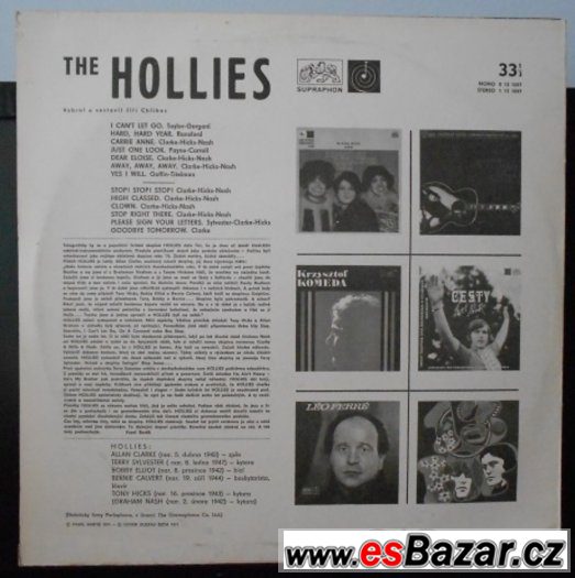 Prodam Gramodesku The Hollies Supraphon – fotografie 2