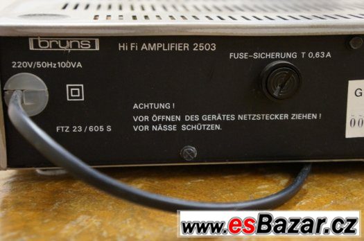 BRUNS HiFi AMPLIFIER 2503 – fotografie 4