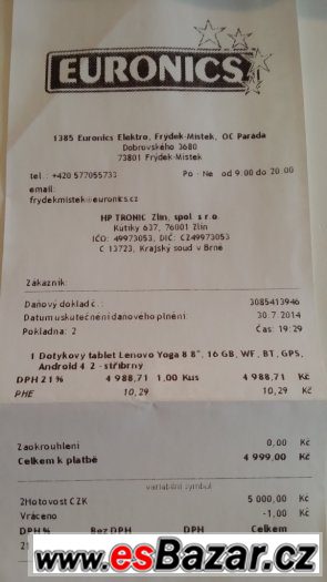 LENOVO YOGA 8, 16GB v záruce – fotografie 5