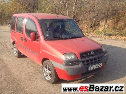 Prodám Fiat Doblo 1.2 47kw r.v.2002 STK do 10/2016, prosklen – fotografie 1