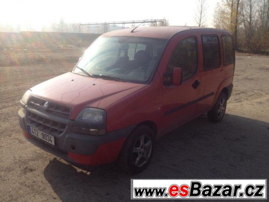 Prodám Fiat Doblo 1.2 47kw r.v.2002 STK do 10/2016, prosklen – fotografie 2