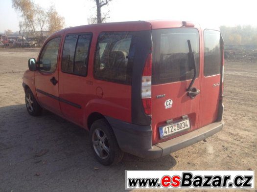 Prodám Fiat Doblo 1.2 47kw r.v.2002 STK do 10/2016, prosklen – fotografie 3