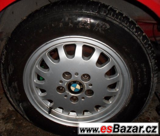 BMW - originální zimní hliníková kola 15" styl 6 - pneu 60% – fotografie 1