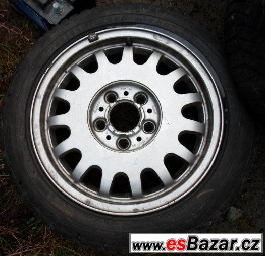 BMW - originální zimní hliníková kola 16" styl 6 - pneu 50% – fotografie 1
