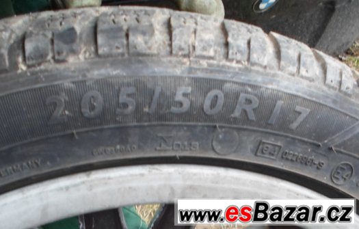 BMW - originální zimní hliníková kola 17" styl 159- pneu 70% – fotografie 4