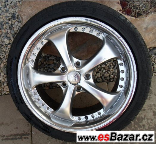 BMW - hliníková letní kola 18" typ RS - pneu 70% – fotografie 1
