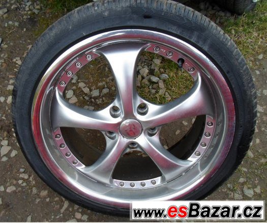 BMW - hliníková letní kola 18" typ RS - pneu 70% – fotografie 2