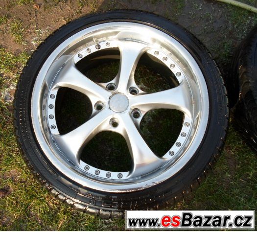 BMW - hliníková letní kola 18" typ RS - pneu 70% – fotografie 3