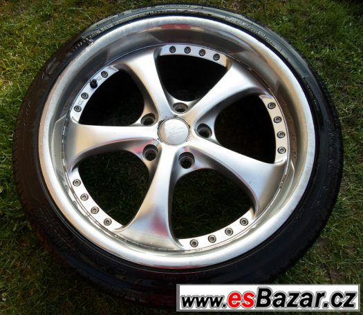 BMW - hliníková letní kola 18" typ RS - pneu 70% – fotografie 4