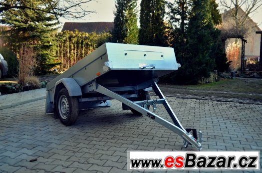 Sklopný přívěsný vozík 203 x 116 cm – fotografie 1