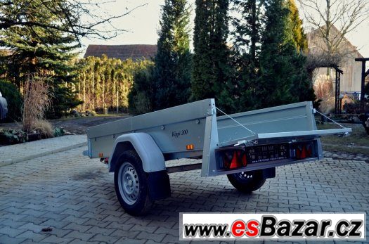 Sklopný přívěsný vozík 203 x 116 cm – fotografie 4